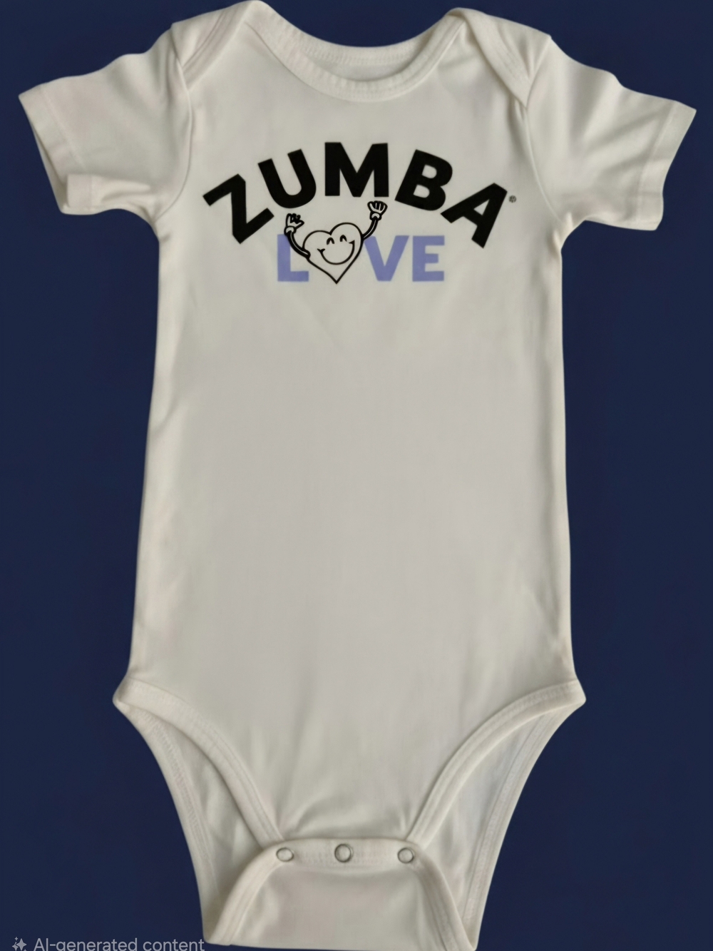 Rare ​Official Zumba Fitness "Zumba Love" Baby Bodysuit Onesie Size 6-9 Months